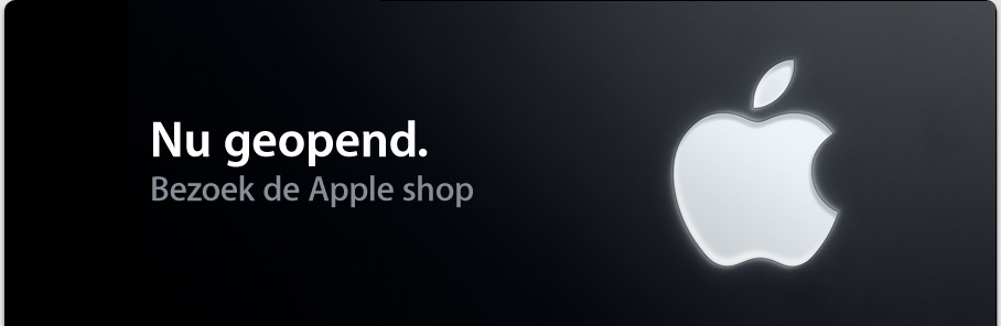 Nu geopend. Bezoek de nieuwe Apple shop.