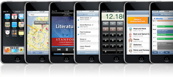 iPod Touches running apps