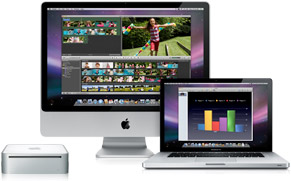 Mac Mini, iMac and Macbook