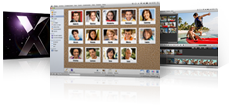 iLife  and Mac OS X Leopard Screens