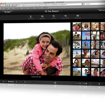 Saisie d'&eacute;cran d'une galerie MobileMe
