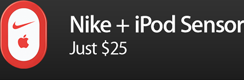 Nike + iPod Sensor Just $25