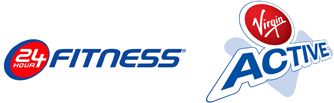 24 Hour Fitness logo, Virgin Active logo