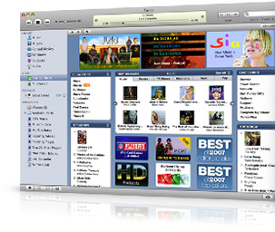 iTunes music playing software