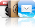 Mail, Contacts, and Calendar icons