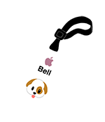 导盲犬的 Apple 门禁卡，上面有狗狗的表情符号