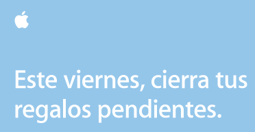 Este viernes, cierra tus regalos pendientes. El día especial de compras de Apple es el viernes 26 de noviembre. Ven a un Apple Store a partir de las 8.00 o compra por Internet durante todo el día. 