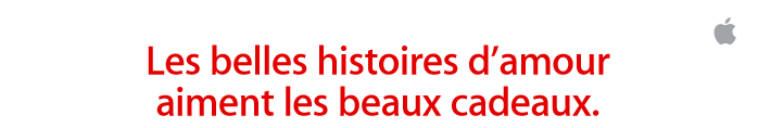 Les belles histoires d'amour aiment les beaux cadeaux.