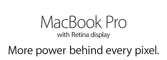 MacBook Pro with Retina display 