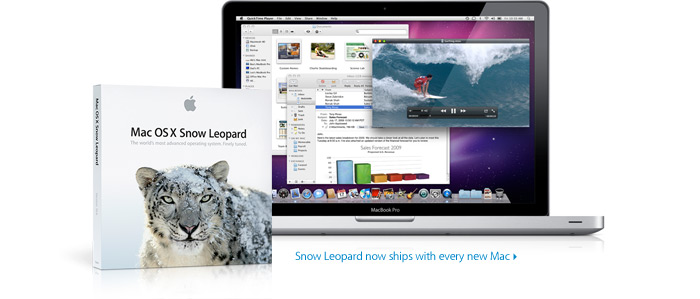 Snow Leopard now ships with every new Mac