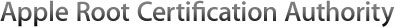 Apple Root Certification Authority