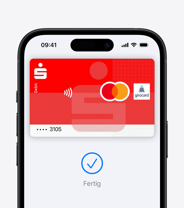 A close-up shot of Face ID securely authorizing a payment on iPhone using Apple Pay.