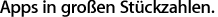 Apps in großen Stückzahlen kaufen.