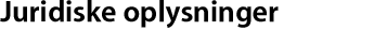 Juridiske oplysninger