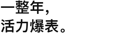 一整年，活力爆表。
