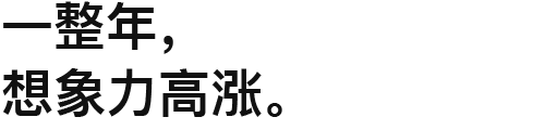 一整年，想象力高涨。