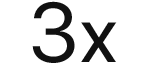 3X