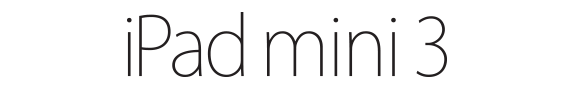 iPad mini 3