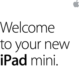 Welcome to your new iPad mini