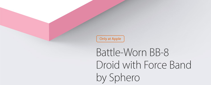 Only at Apple Battle-Worn BB-8 Droid with Force Band by Sphero