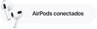 Imagen de la notificación de conexión de unos AirPods.