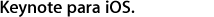 Keynote para iOS.