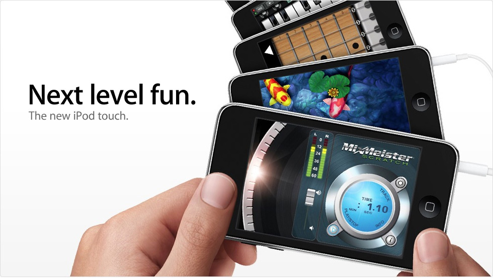 Next level fun. iPod touch.