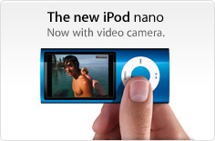 The new iPod nano. Now with video camera.