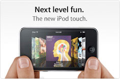 Next level fun. The new iPod touch.
