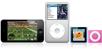 iPod touch, iPod classic, iPod nano, iPod shuffle
