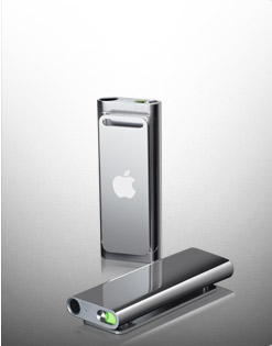 iPod shuffle en acier inoxydable