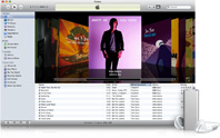iPod shuffle и снимок экрана iTunes