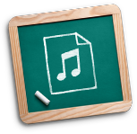 Классная доска с иконкой mp3