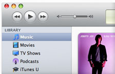 iTunes-näyttö