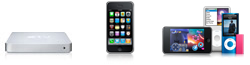 Apple TV, iPhone, iPod, iPod touch, iPod nano, iPod shuffle