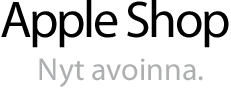 Apple shop. Nyt avoinna.