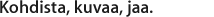 Kohdista, kuvaa, jaa.