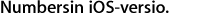 Numbersin iOS-versio.
