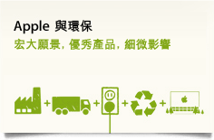 Apple 與環保。宏大願景，優秀產品，細微影響。