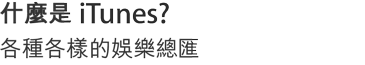 什麼是 iTunes？所有娛樂內容集於一身。