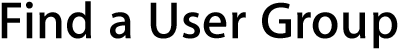 Find a User Group