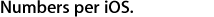 Numbers per iOS.