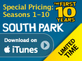 South Park Seasons 1-10 Special Pricing on Apple iTunes
