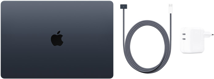 MacBook Air 15, USB-C-MagSafe 3 케이블, 35W 듀얼 USB-C 포트 전원 어댑터