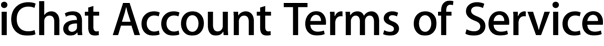 iChat Account Terms of Service