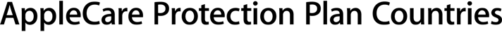AppleCare Protection Plan Countries