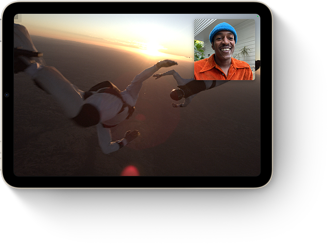 ميزة SharePlay‏ مع Apple TV ‏على iPad mini‏