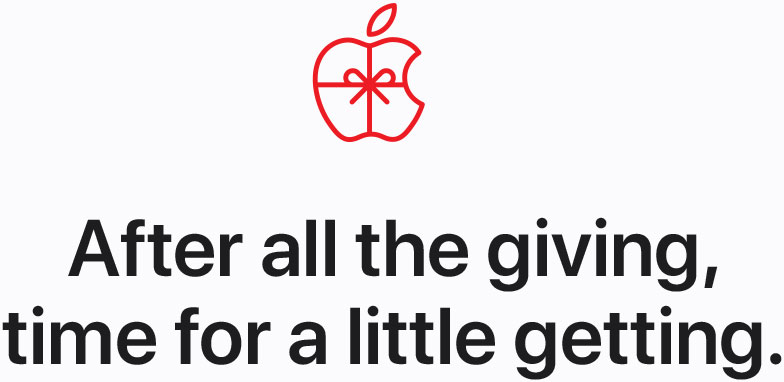 After all the giving, time for a little getting.