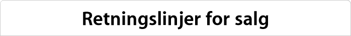 Retningslinjer for salg