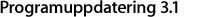 iPhone 3.1-programuppdatering.